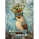 DUTCH LADY CHRISTMAS  GREETING CARD Holly Bird